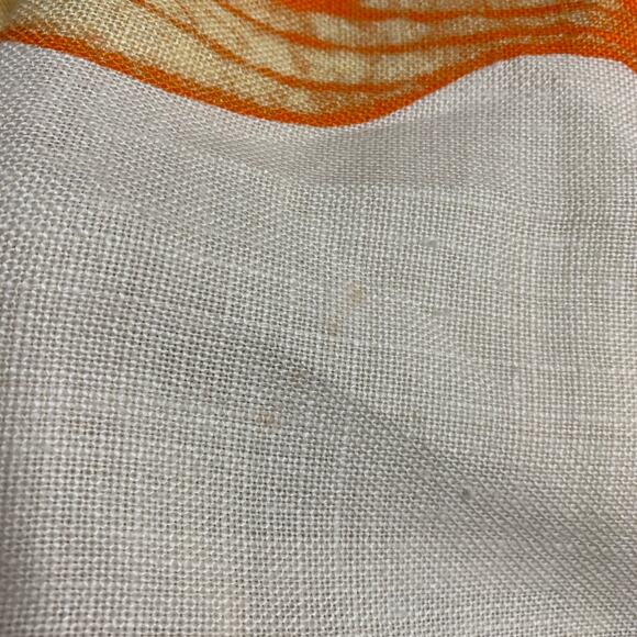 DRIES VAN NOTEN Size S Cream Multi Color Linen Abstract Floral Oversized Dress - Picture 5 of 10